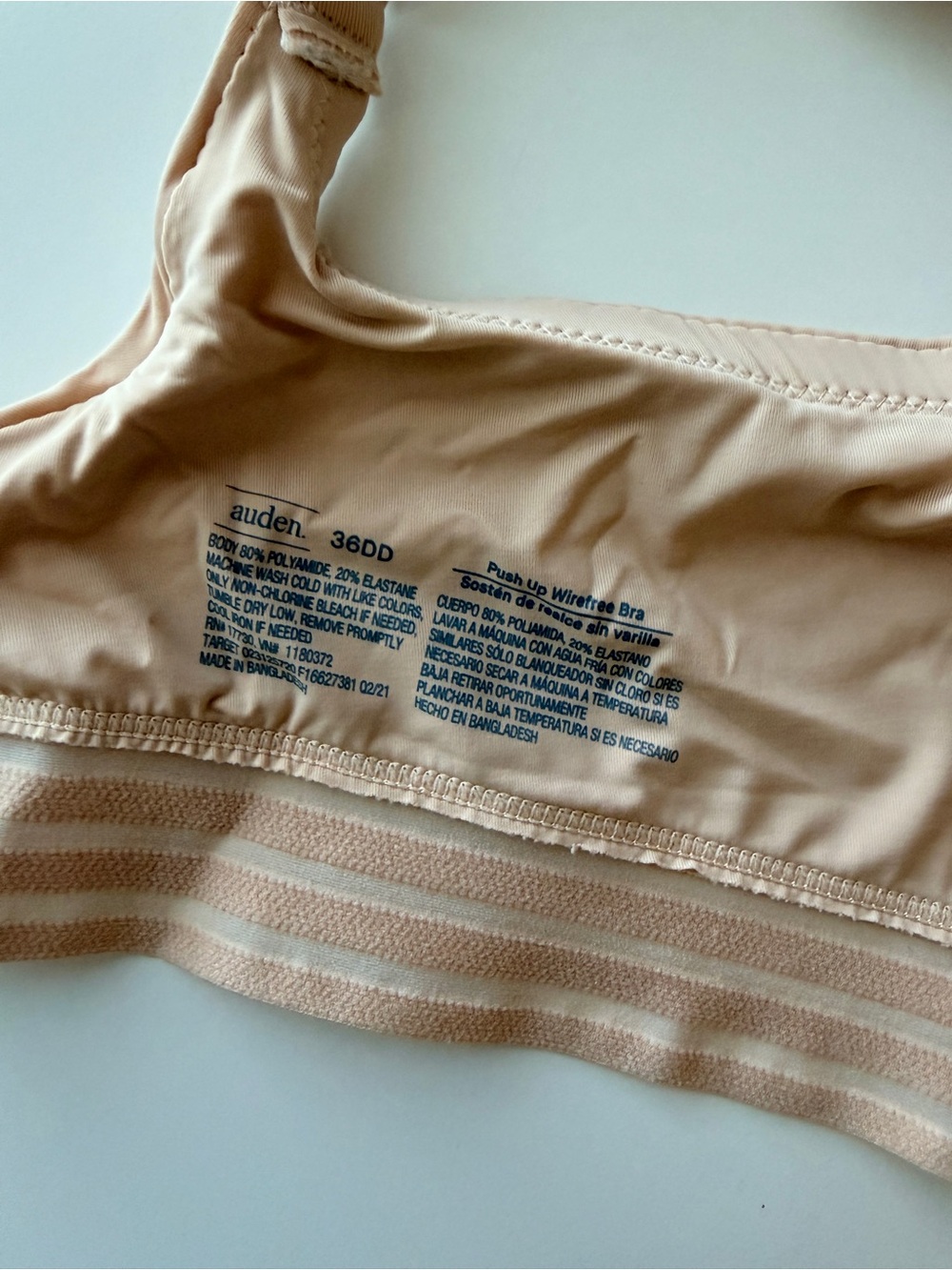 Auden push-up wire-free bra 36DD - Picture 4 of 4